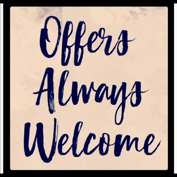 Offers are always welcome...